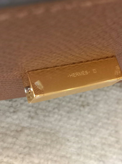 Hermes Maillon Chaine d'Ancre To Go Wallet Epsom Gold on Gold Stamp W 2024