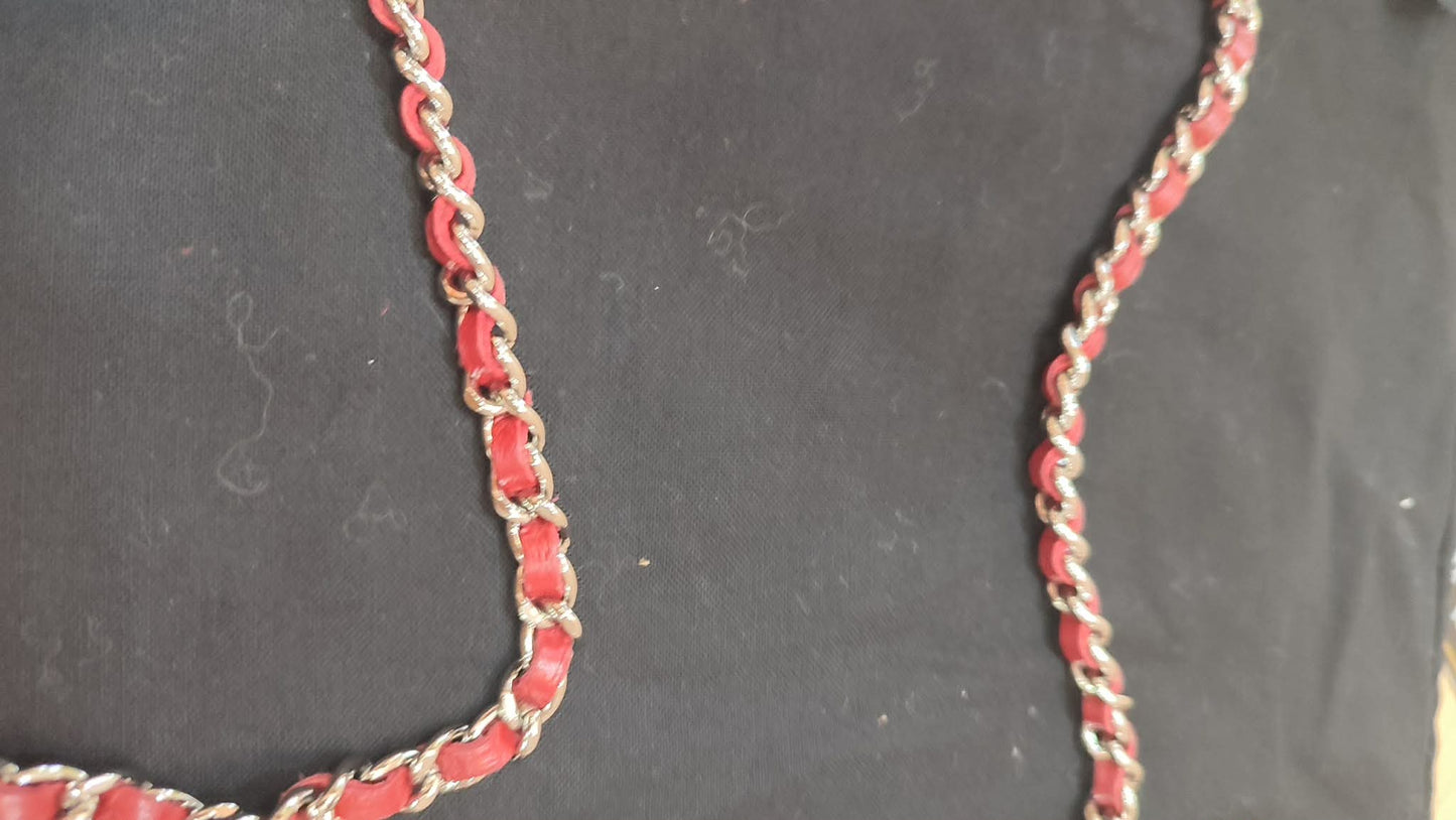 Chanel Wallet on Chain Red Lambskin Series 16