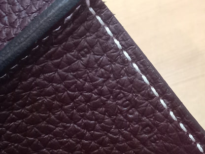 Hermes Halzan 31 Clemence Bicolor Rouge/Pink Stamp B 2023