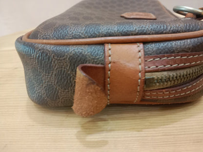 Celine Macadam Coated Canvas Camera Bag Brown