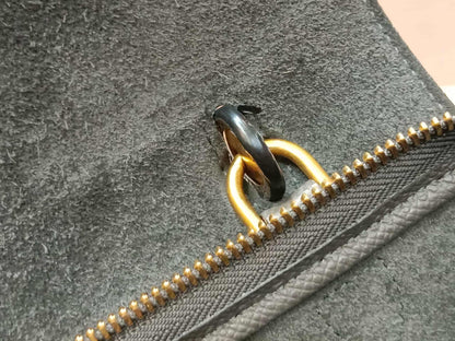 Celine Mini Belt Bag Grey in Grained Calfskin GHW