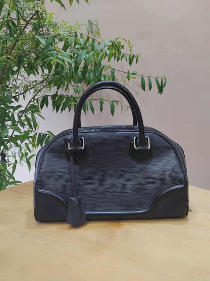 Louis Vuitton Bowling Montaige Epi Black PM
