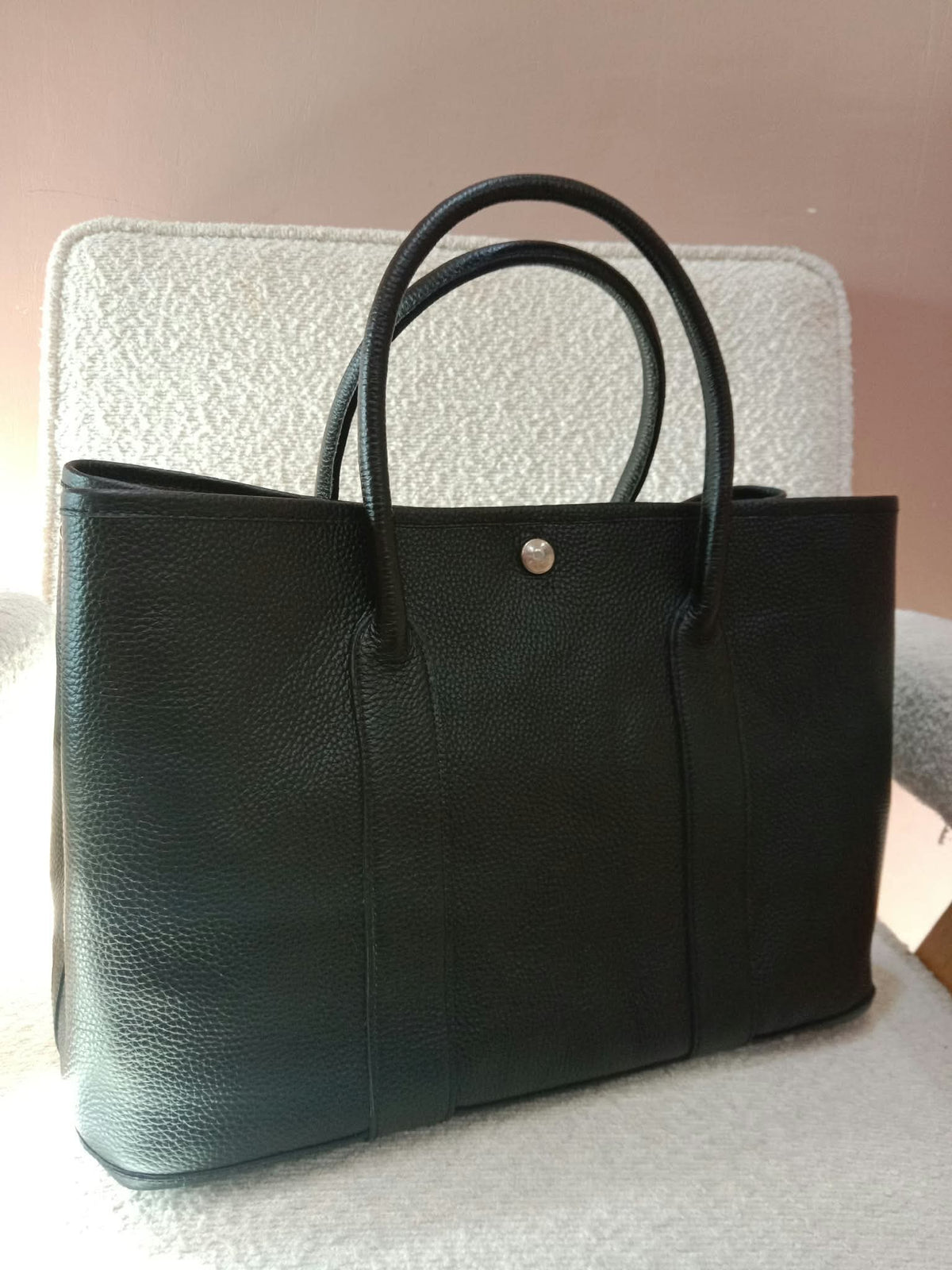 Hermes Garden Party 36 Noir Negonda Stamp T 2015