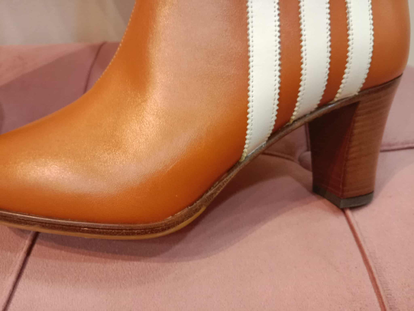 Gucci x Adidas Collaboration Knee-High Boots Cognac Size 37 1/2