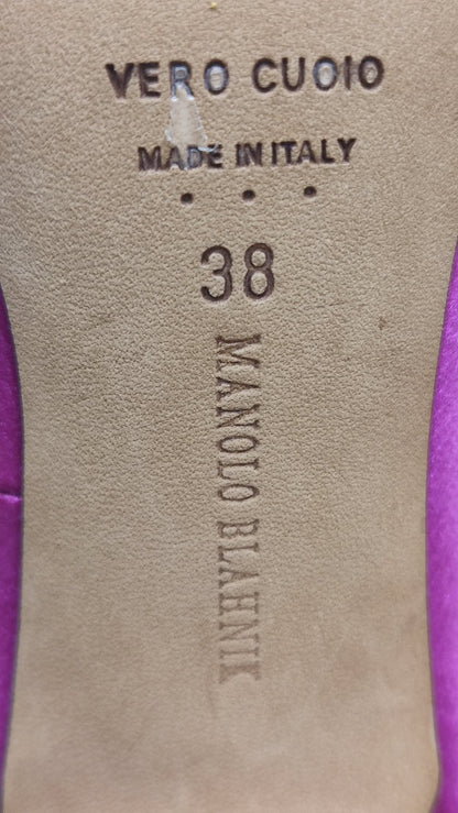 Manolo Blahnik Satin Heels Size 38