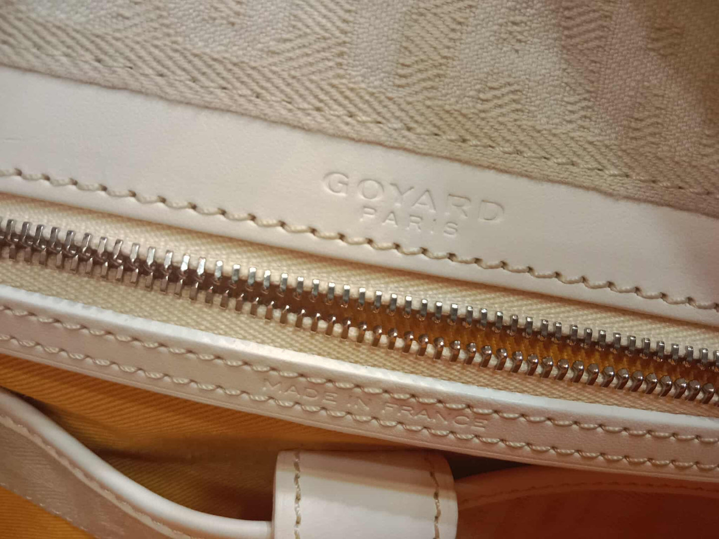 Goyard Saint Jeanne Bowler Bag White