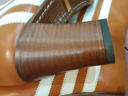 Gucci x Adidas Collaboration Knee-High Boots Cognac Size 37 1/2