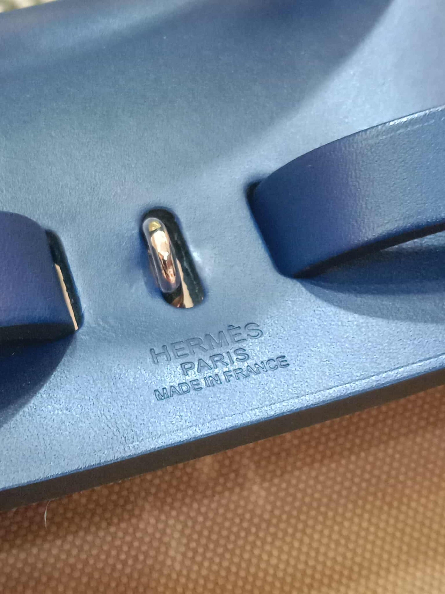 Hermes Herbag Ado Zip Backpack Canvas Bicolor Tan/Blue Stamp U 2022