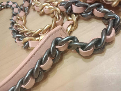 Chanel 19 Wallet on Chain Peach in Quilted Lambskin Microchipped