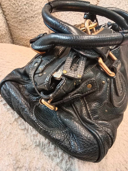 Chloe Paddington Leather Handbag Black
