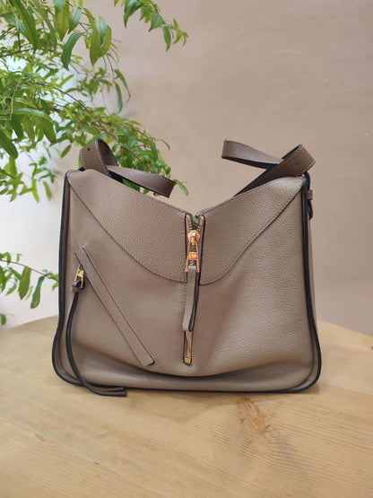 Loewe Hammock Bicolor Taupe/Brown Small Bag