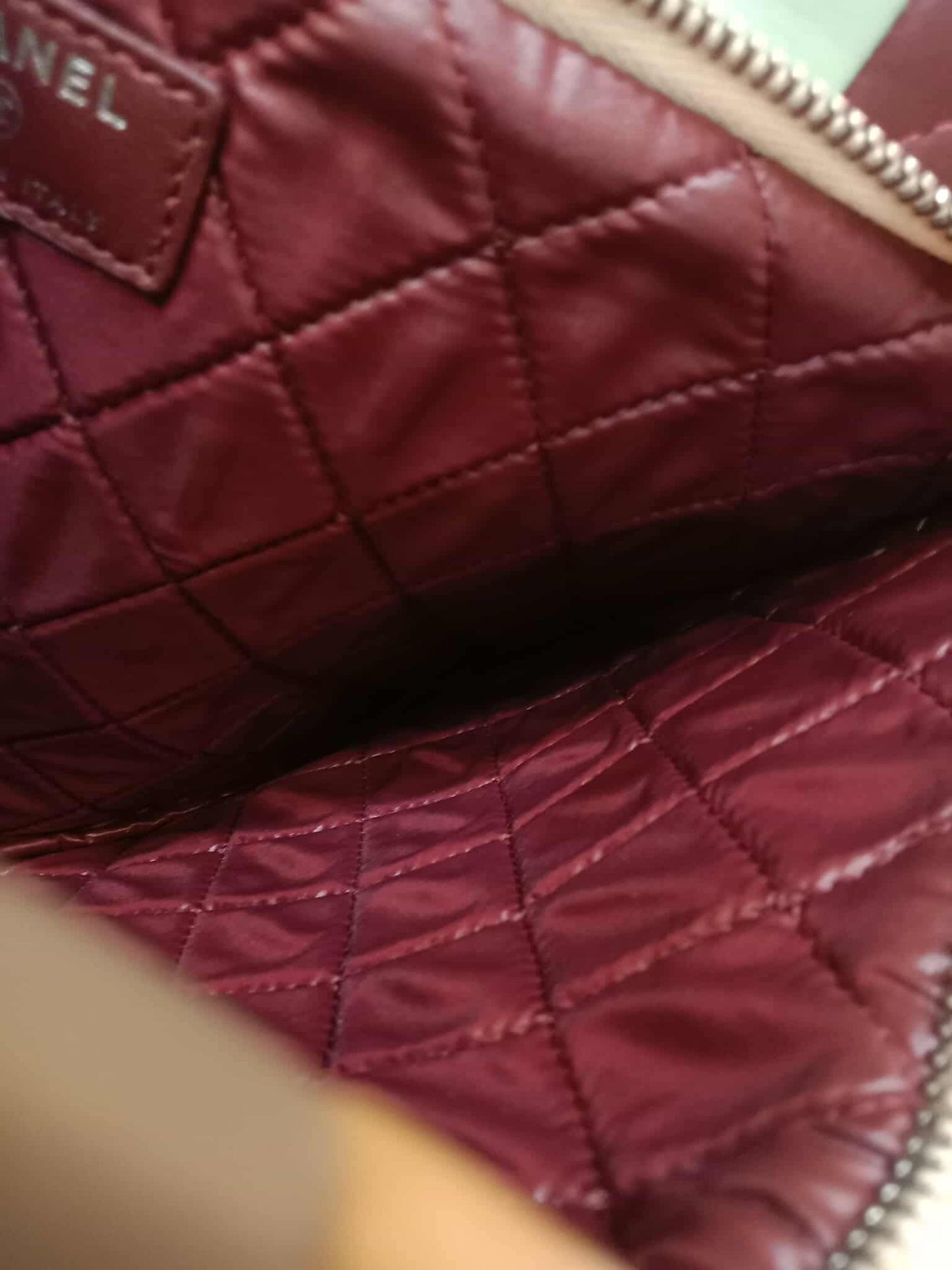Chanel Colorblock Patchwork O-Case Clutch Lambskin Series 22