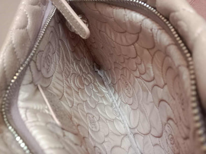 Chanel Lavender Lambskin Camellia Pochette Bag Series 18