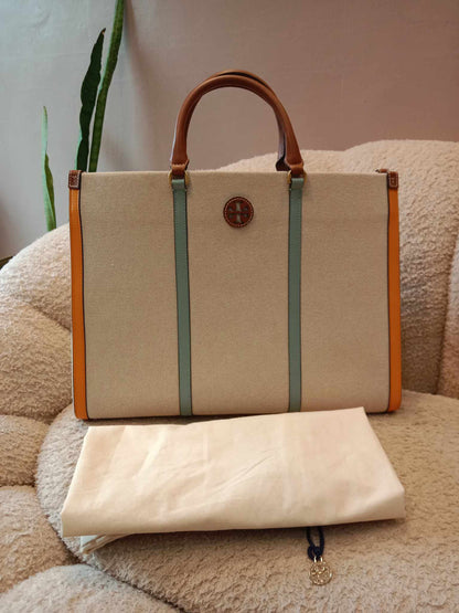 Tory Burch Blake Canvas Jumbo OS Totebag