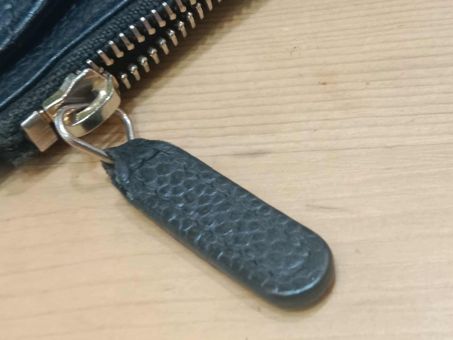 Chanel Black Quilted Caviar Leather Zip Pouch Series 25