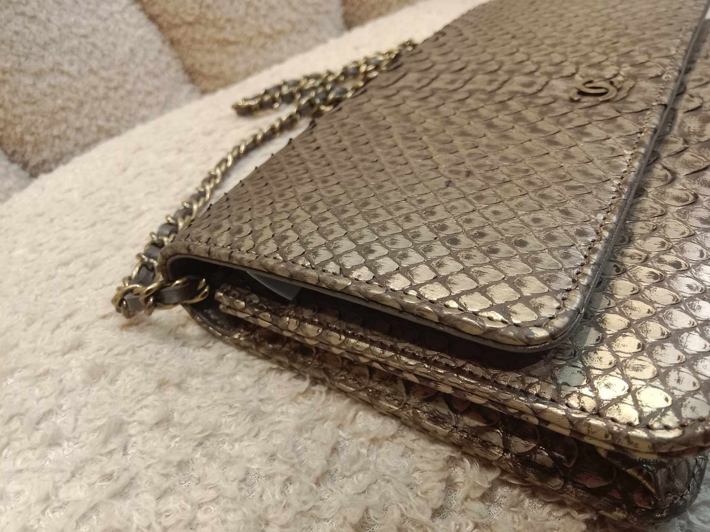 Chanel Wallet on Chain Python Gold Series 20