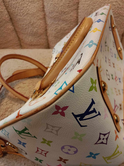 Louis Vuitton x Takashi Murakami Rita White Multicolor Monogram Canvas