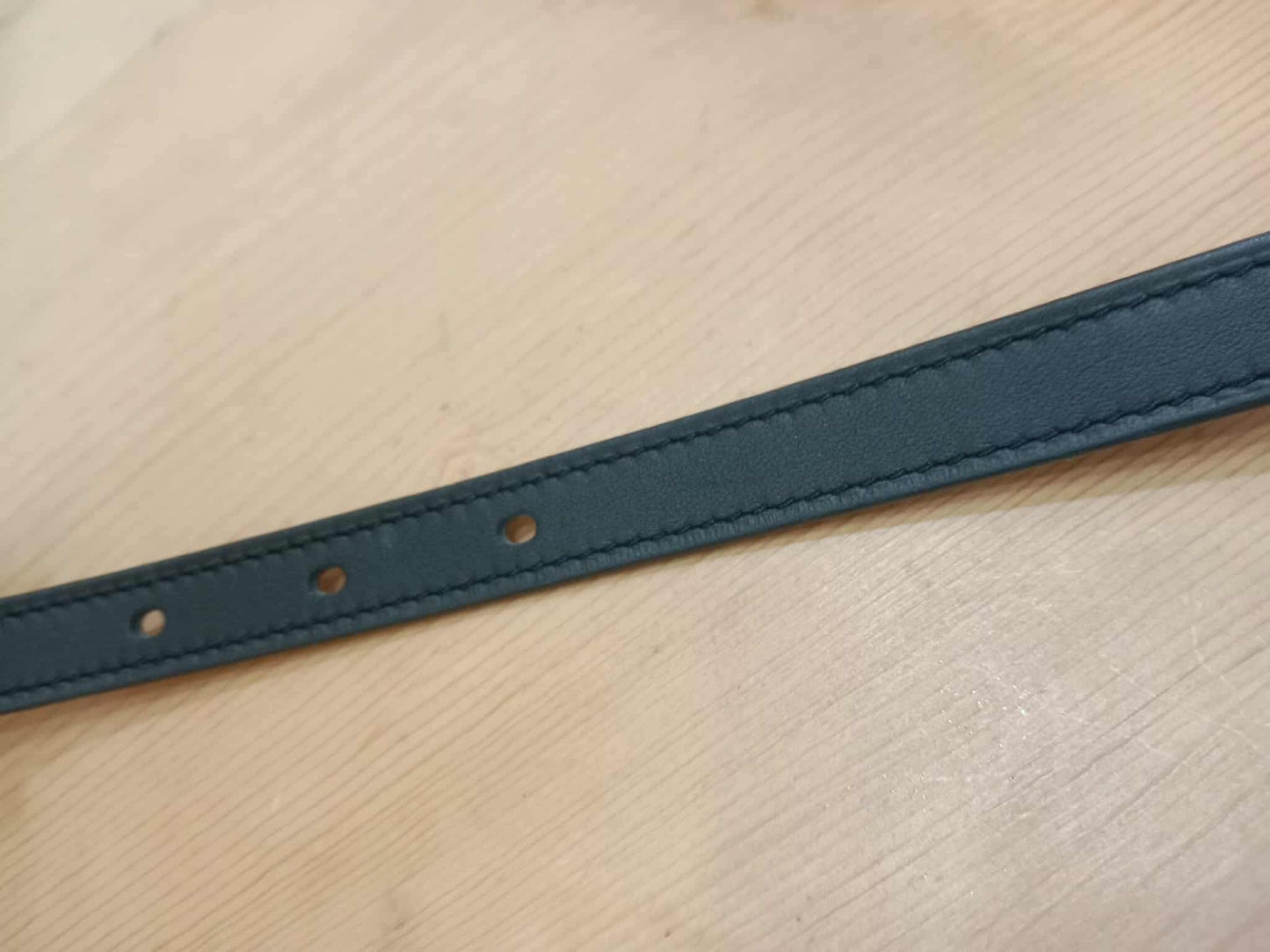 Hermes Lucky 15 Reversible Belt Swift/Epsom Gold/Noir Stamp Z 2021