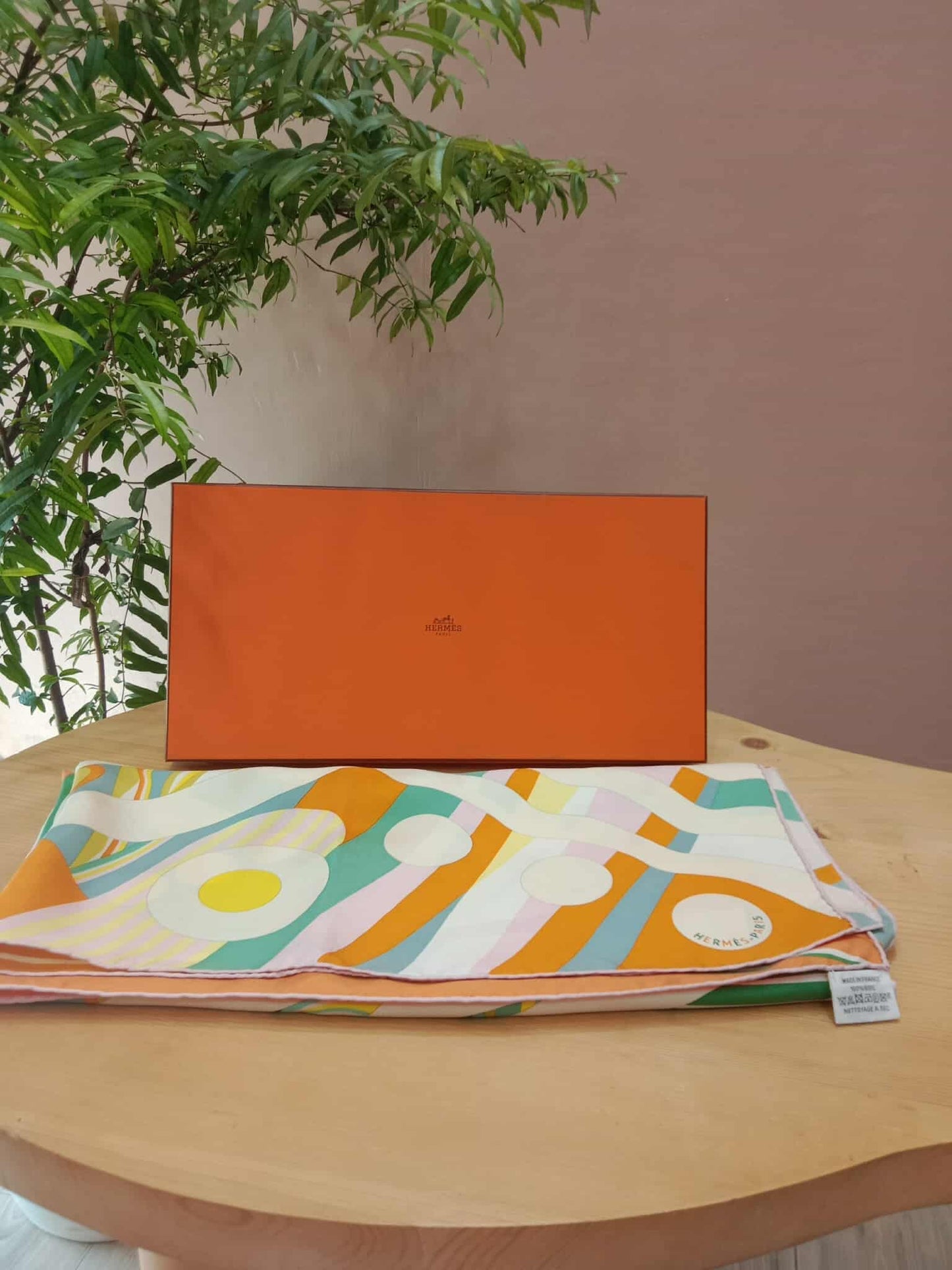 Hermes Carre 90 "Le Reve de Julia" Silk Scarf