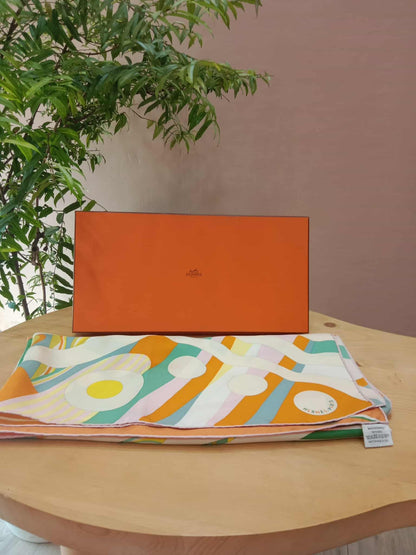 Hermes Carre 90 "Le Reve de Julia" Silk Scarf
