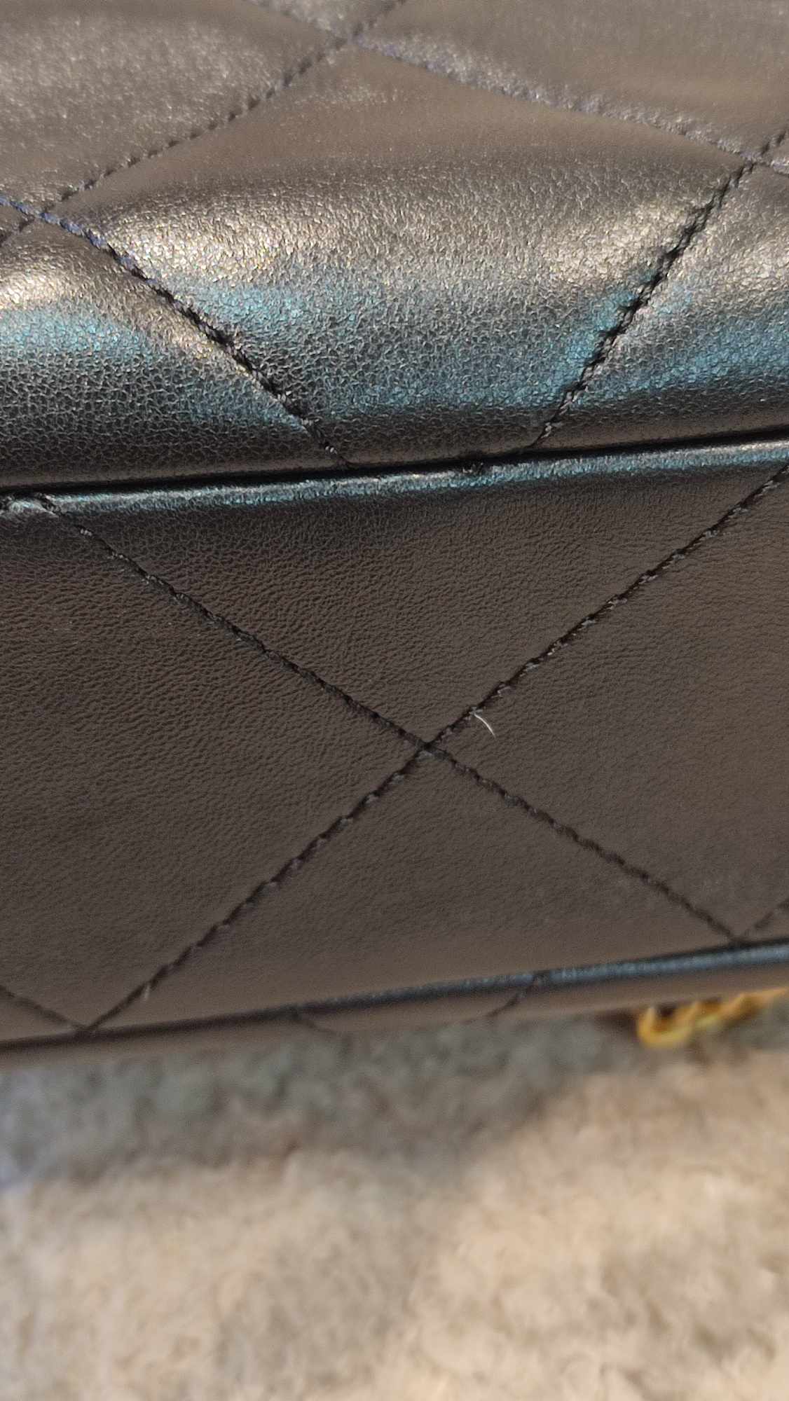 Chanel Square Flap Backpack Lambskin Microchipped