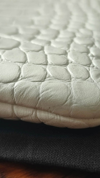 Chanel OCase Croc Embossed White Series 28