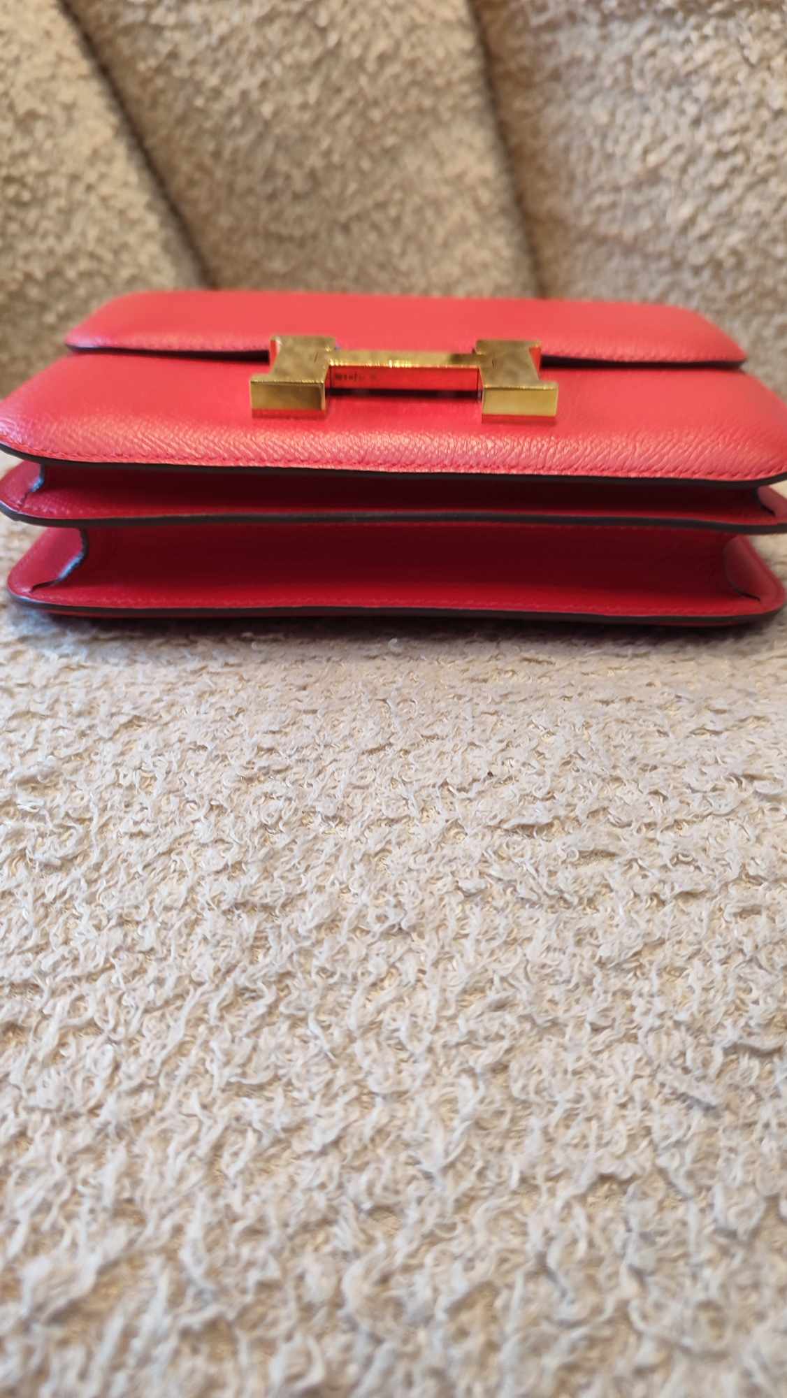 Hermes Constance 18 Epsom Rouge Stamp D 2019