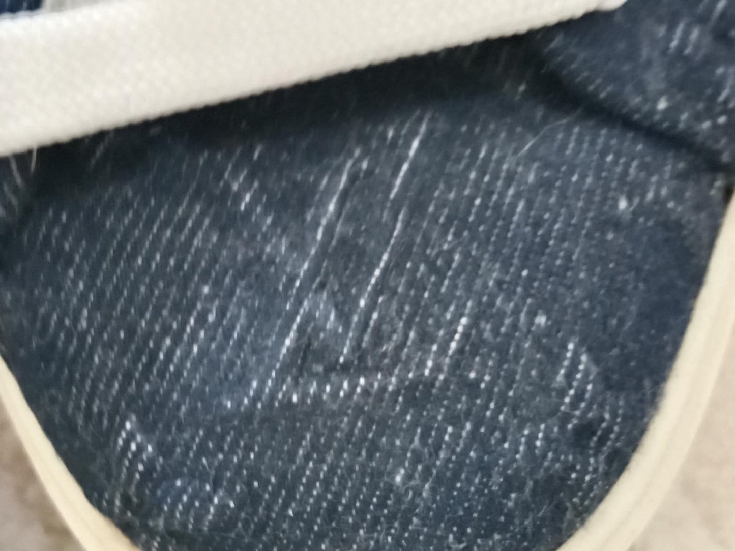 Louis Vuitton Time Out Sneakers Dark Blue Denim Monogram Embossed Pattern Size 37.5