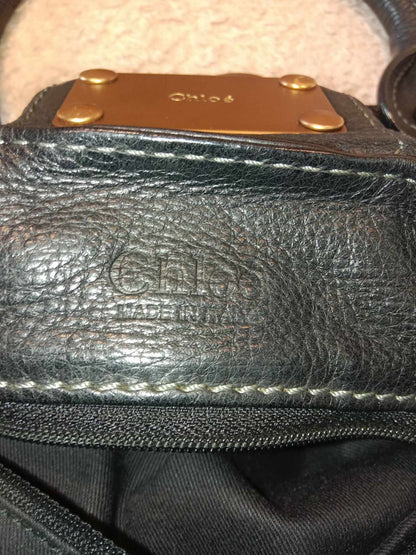 Chloe Paddington Leather Handbag Black