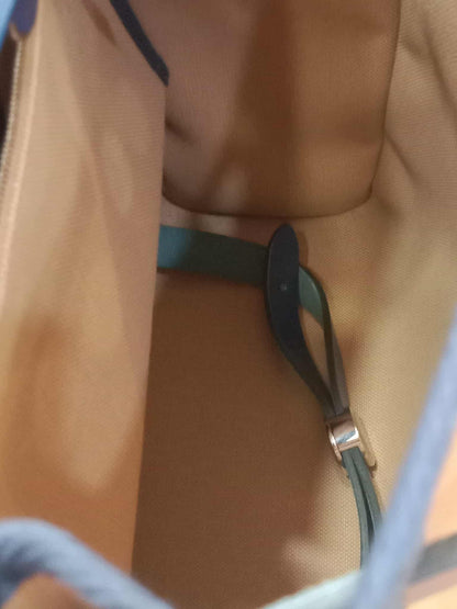 Hermes Herbag Ado Zip Backpack Canvas Bicolor Tan/Blue Stamp U 2022