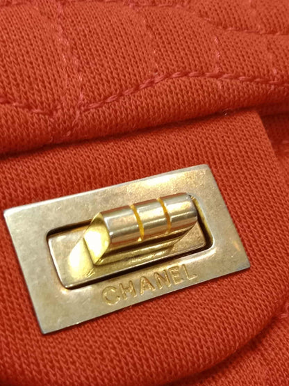 Chanel 2.55 Reissue Double Flap in Coral Jersey Fabric Series 11