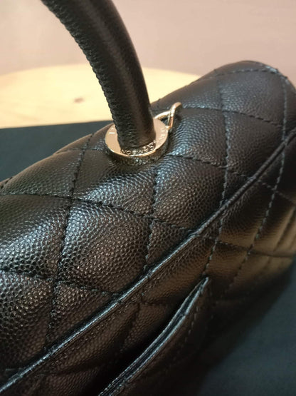 Chanel Cocohandle Eastwest Top Handle Caviar Bag Black