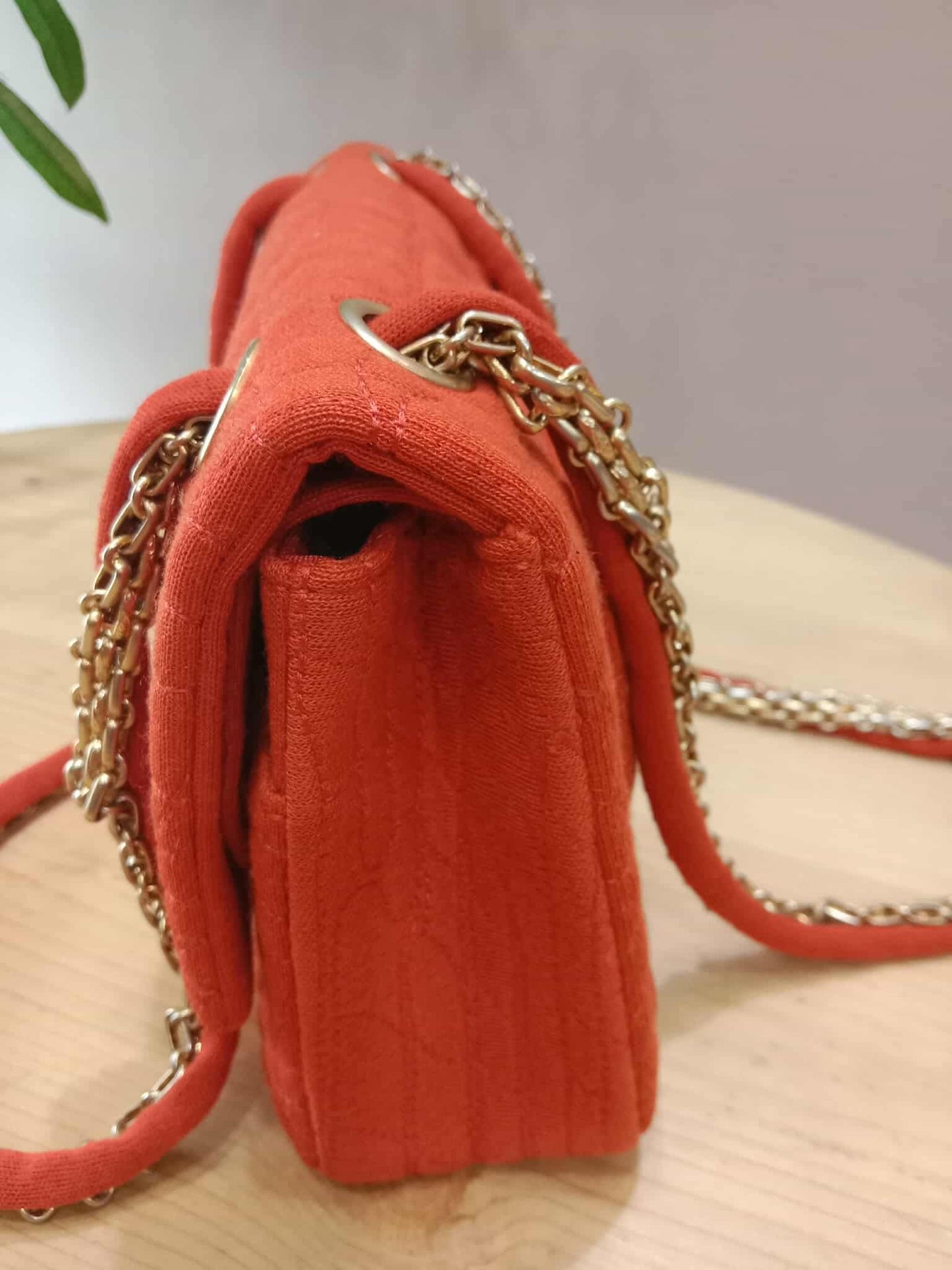 Chanel 2.55 Reissue Double Flap in Coral Jersey Fabric Series 11