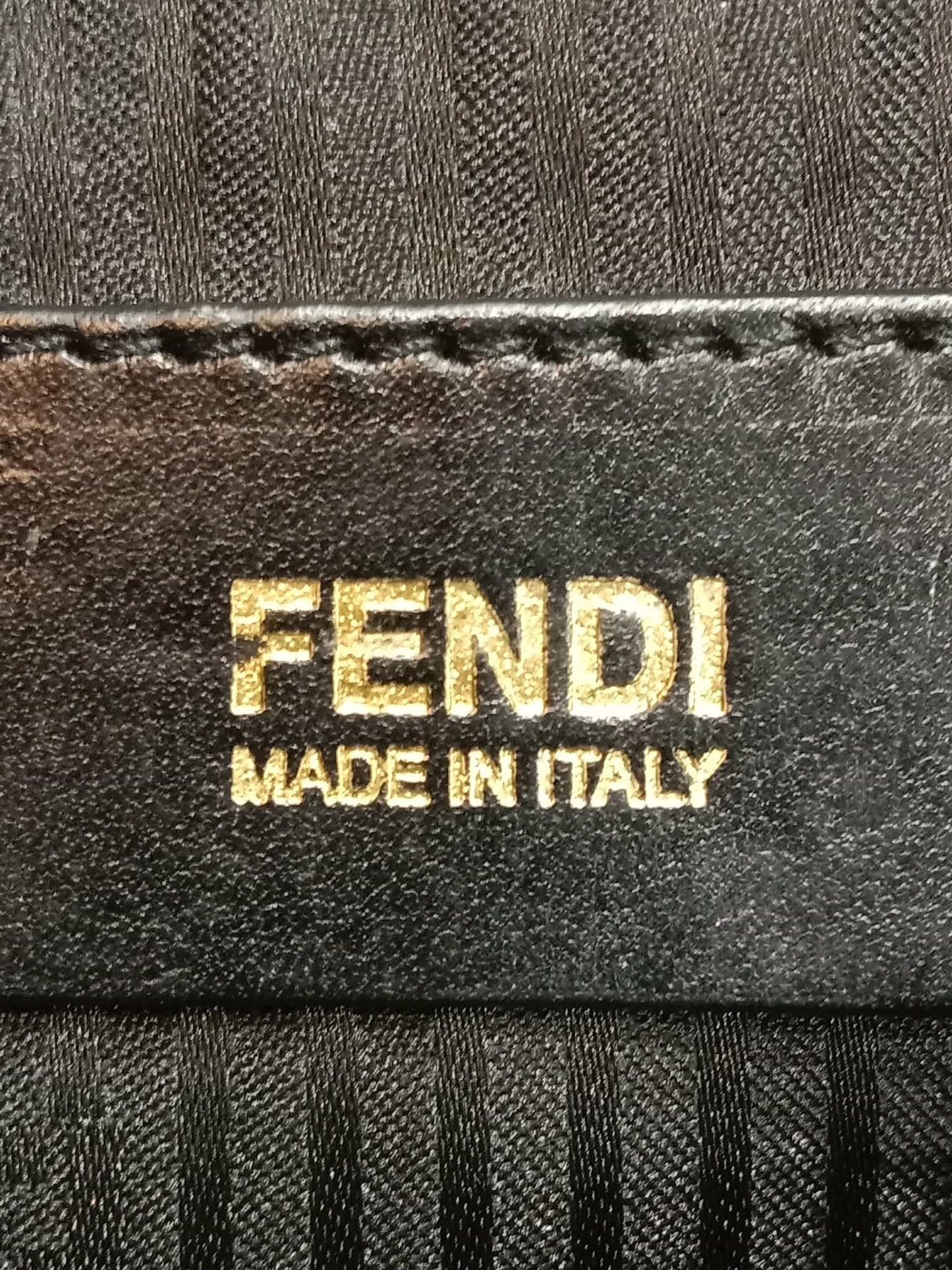 Fendi Mia Flap Bag Leopard Print Shoulder Bag