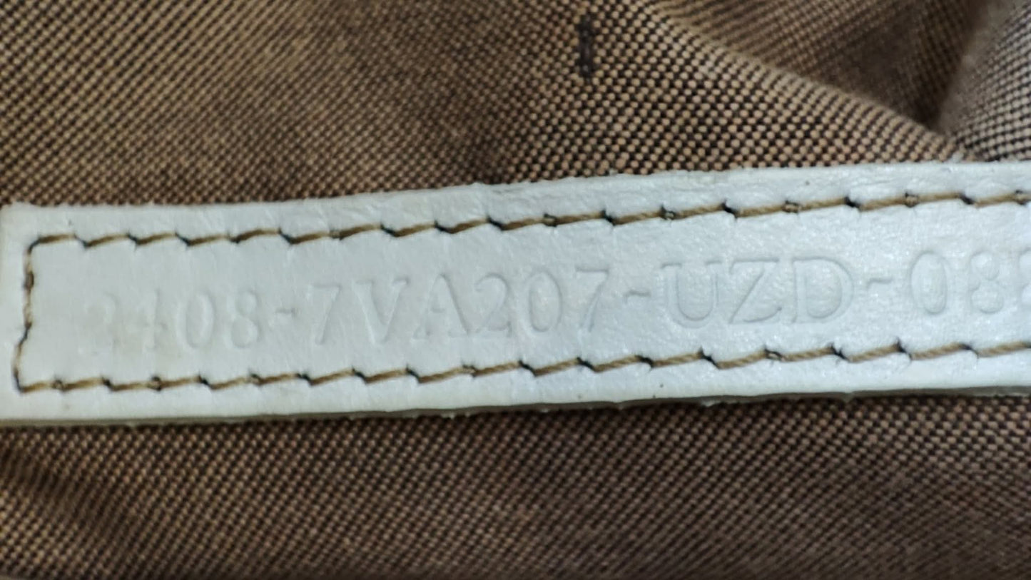 Fendi Zucca White Coated Canvas Bag