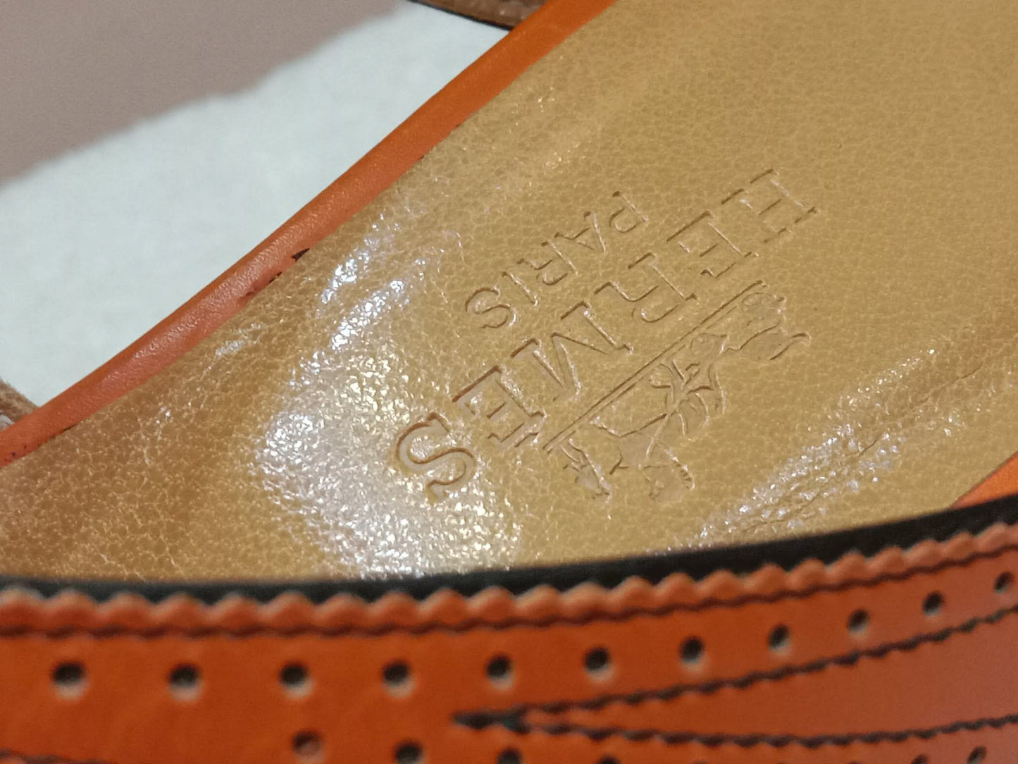 Hermes Slingback Mules Orange size 36