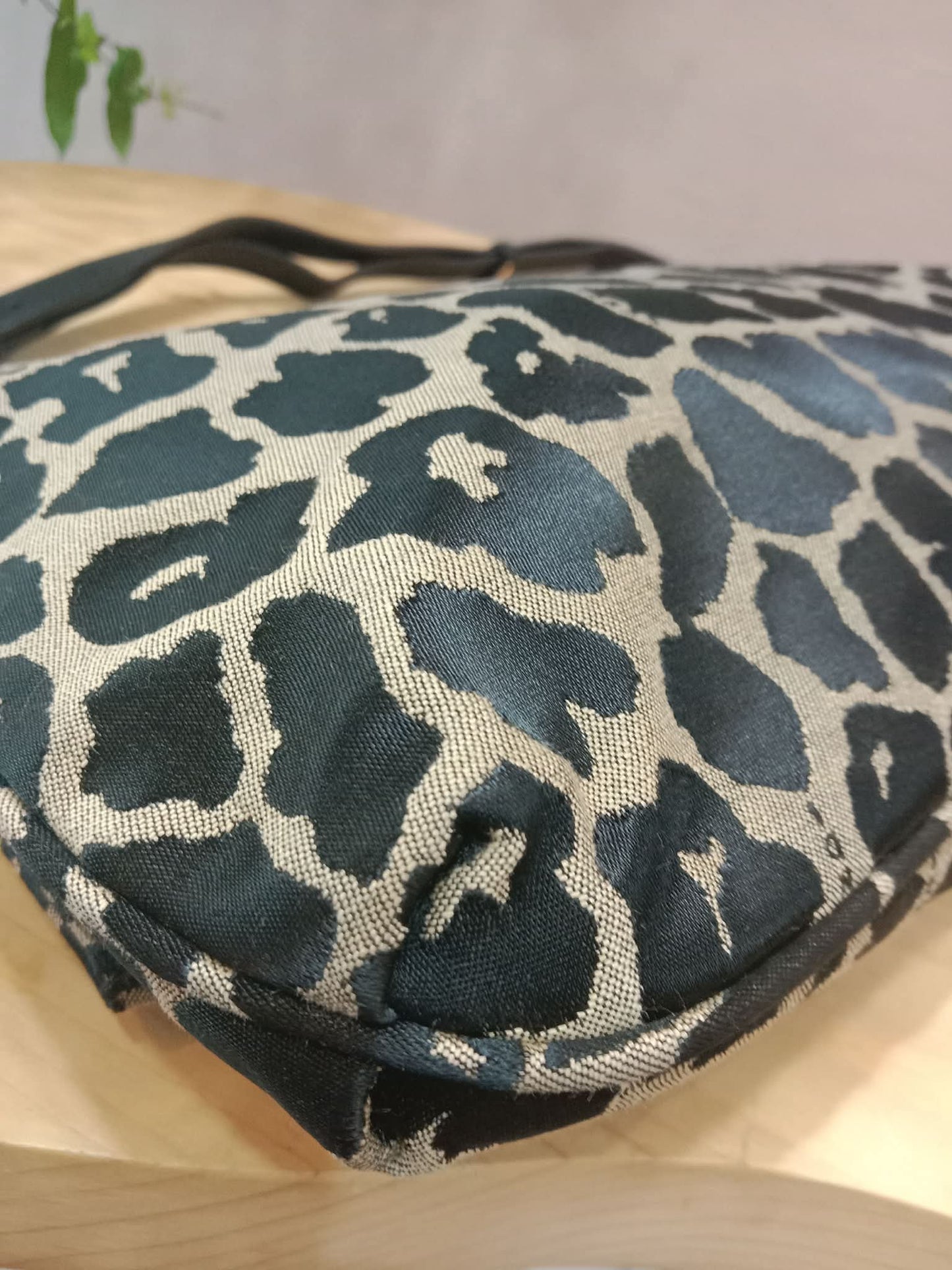 Fendi Mia Flap Bag Leopard Print Shoulder Bag