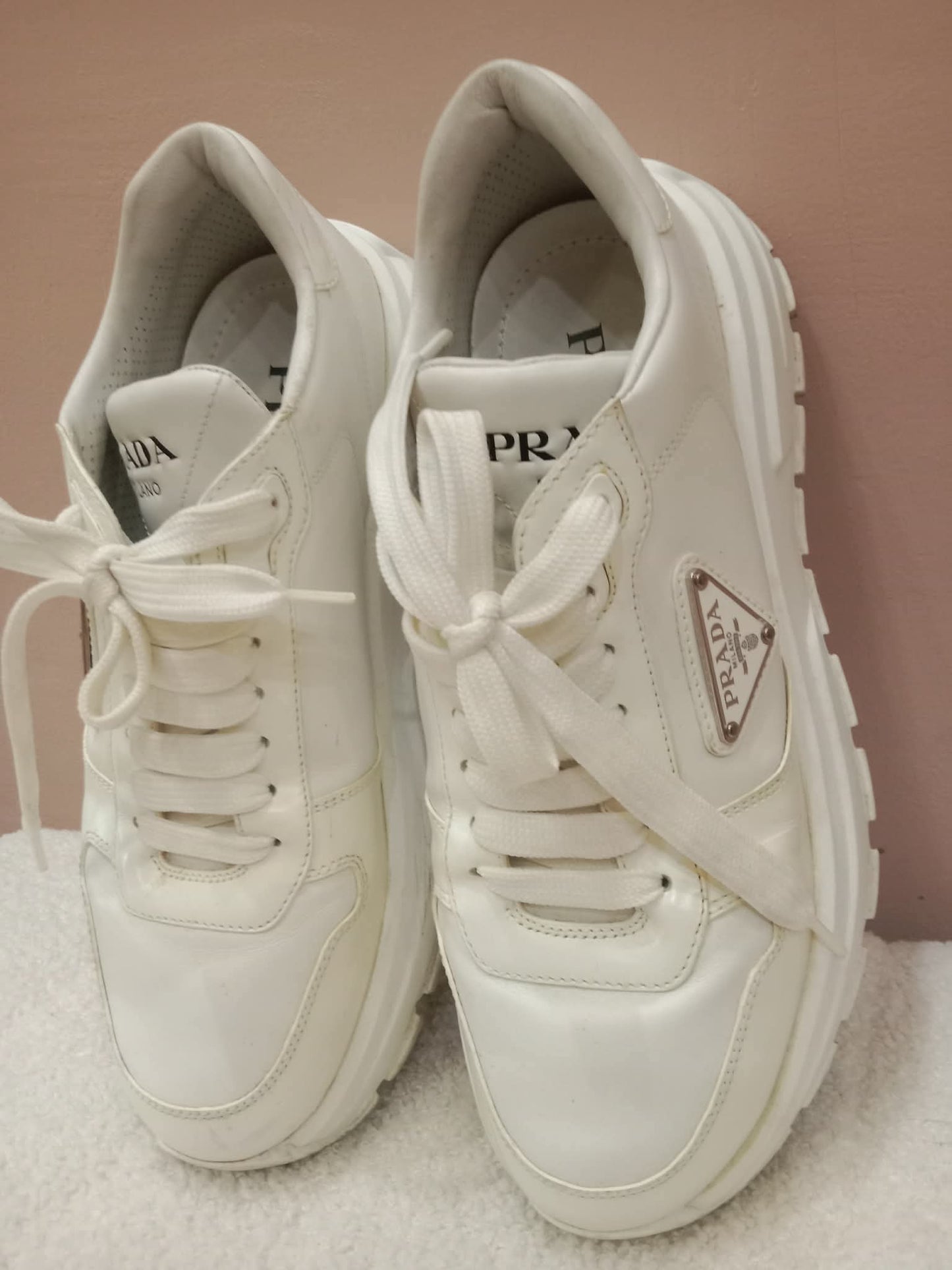 Prada Prax 01 Sneakers White Size 37.5