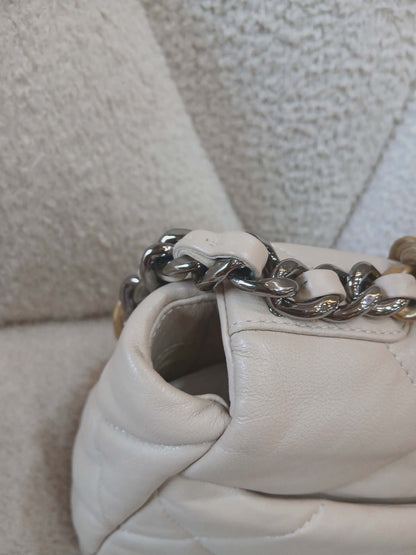 Chanel 19 Beige Lambskin Small Series 30