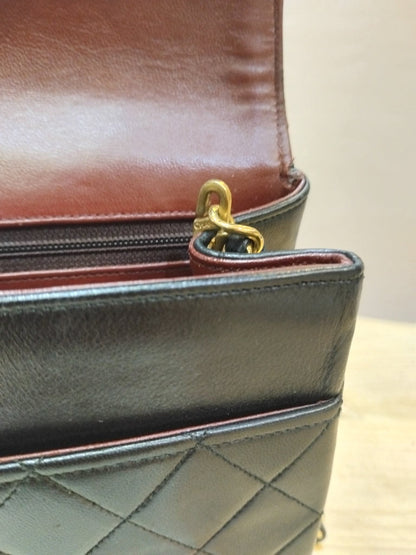 Chanel Circle Lock Flap Vintage CC Lambskin Black Series 1