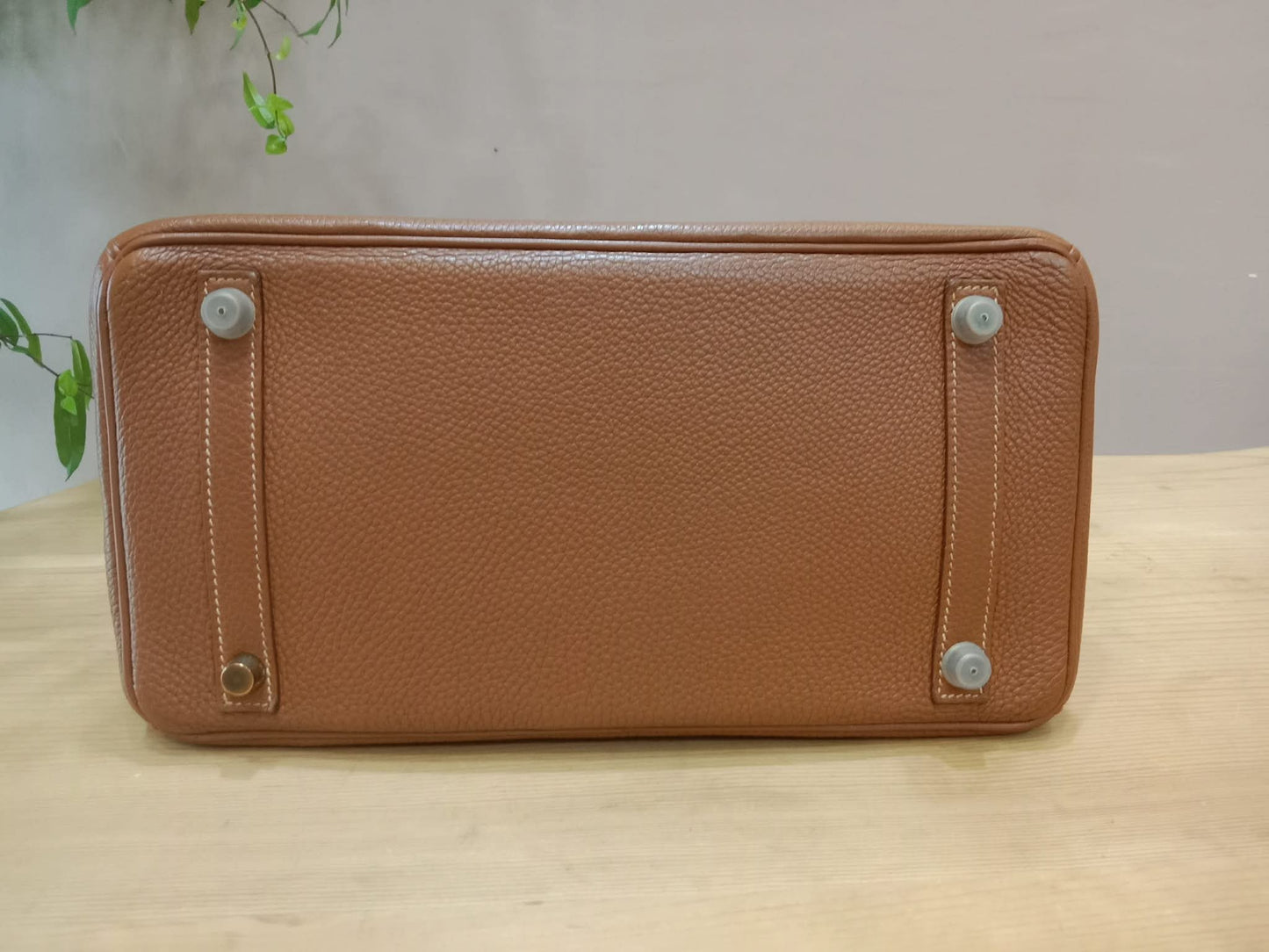 Hermes Birkin 30 Gold on Gold Clemence Stamp E Square 2001