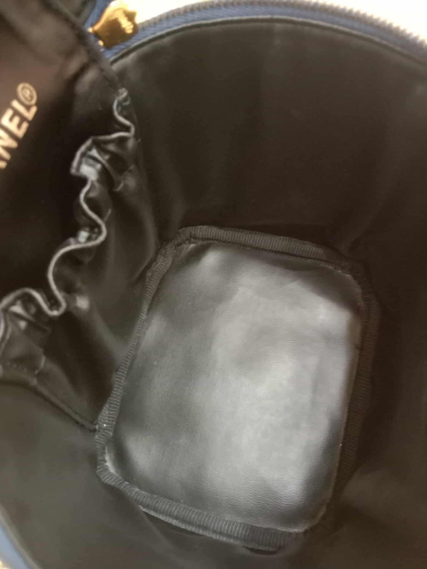 Chanel Denim Vanity Gold-Tone Hardware and the Signature Interlocking CC Logo Series 4