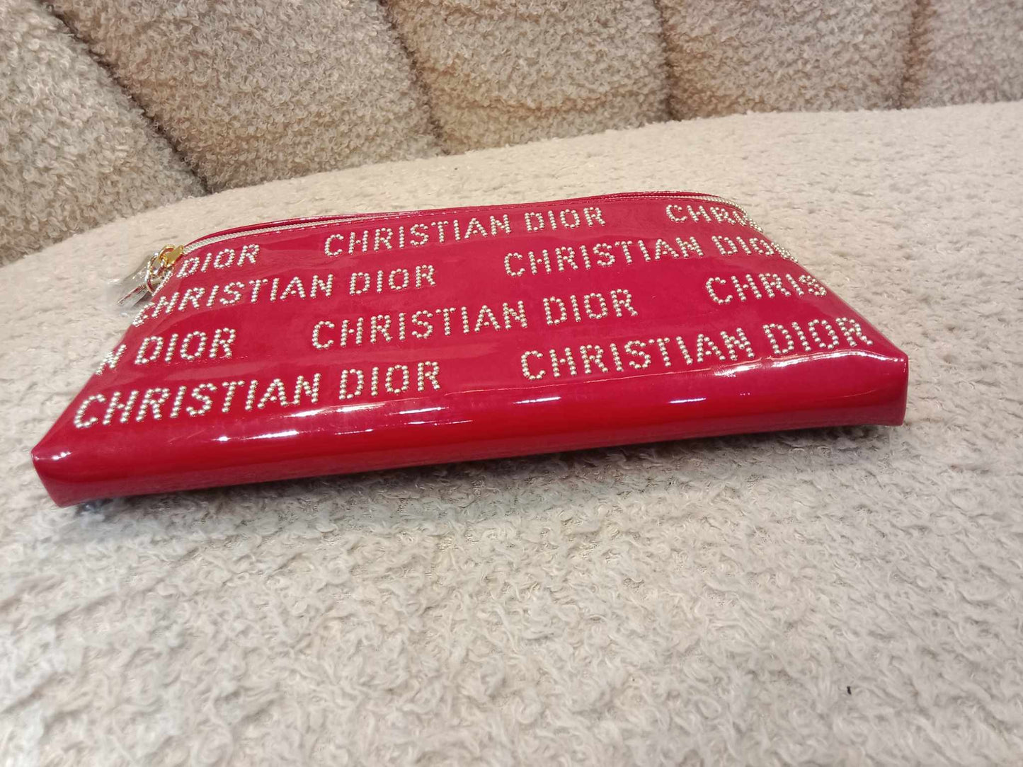 Dior Cosmetic Red Pouch Patent