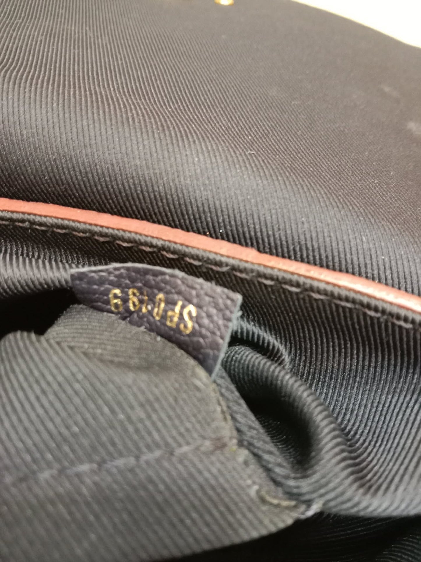 Louis Vuitton Marine/Rouge Monogram Empreinte Leather Blanche BB Bag