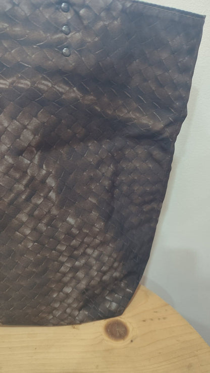 Bottega Veneta Nylon Tote Bag Brown