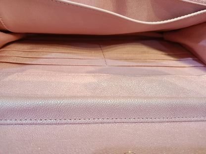 Chanel Classic Wallet on Chain Pink Iridescent Caviar Series 27