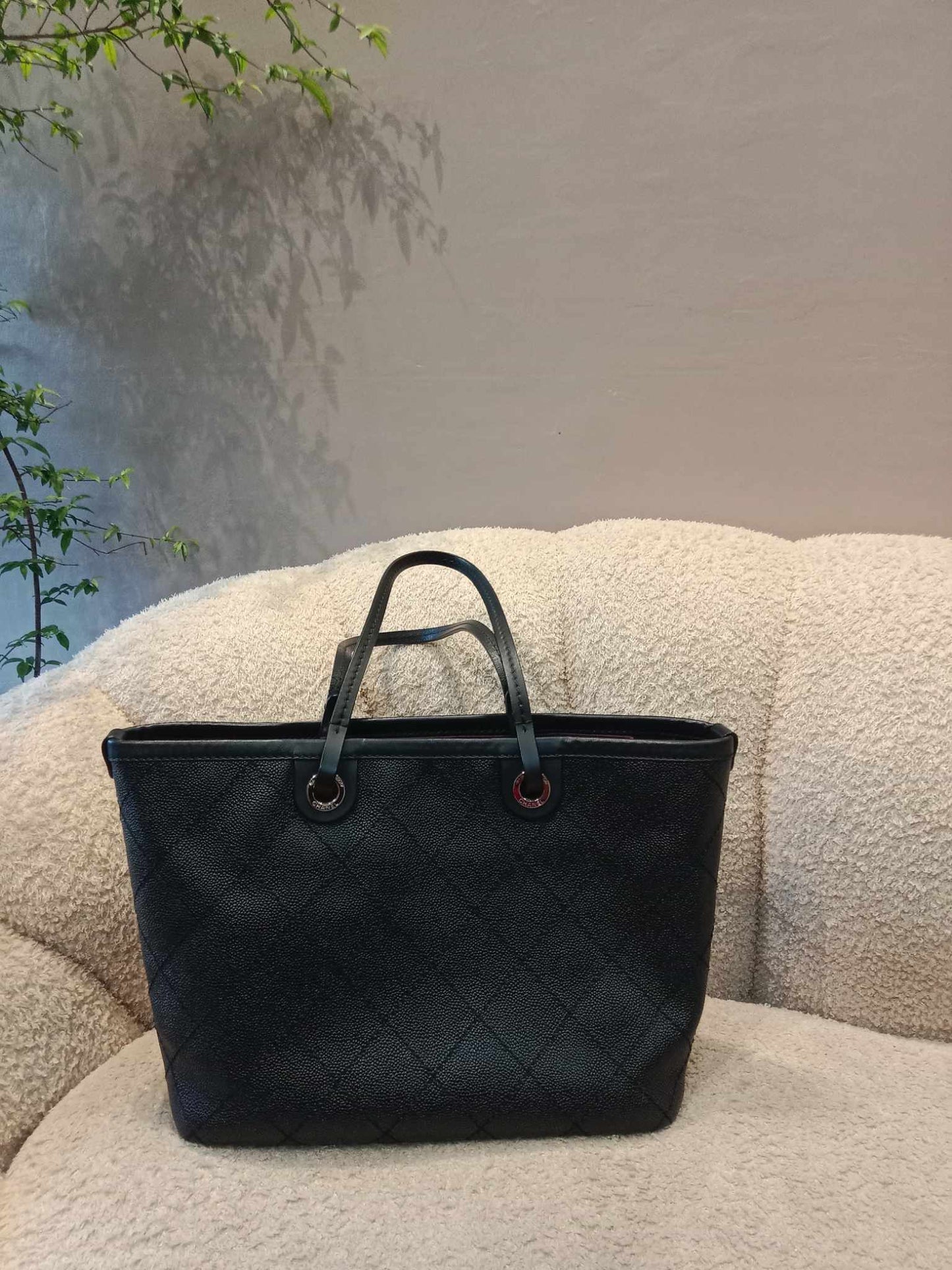 Chanel Black Caviar Shopping Fever Tote Bag Series 20