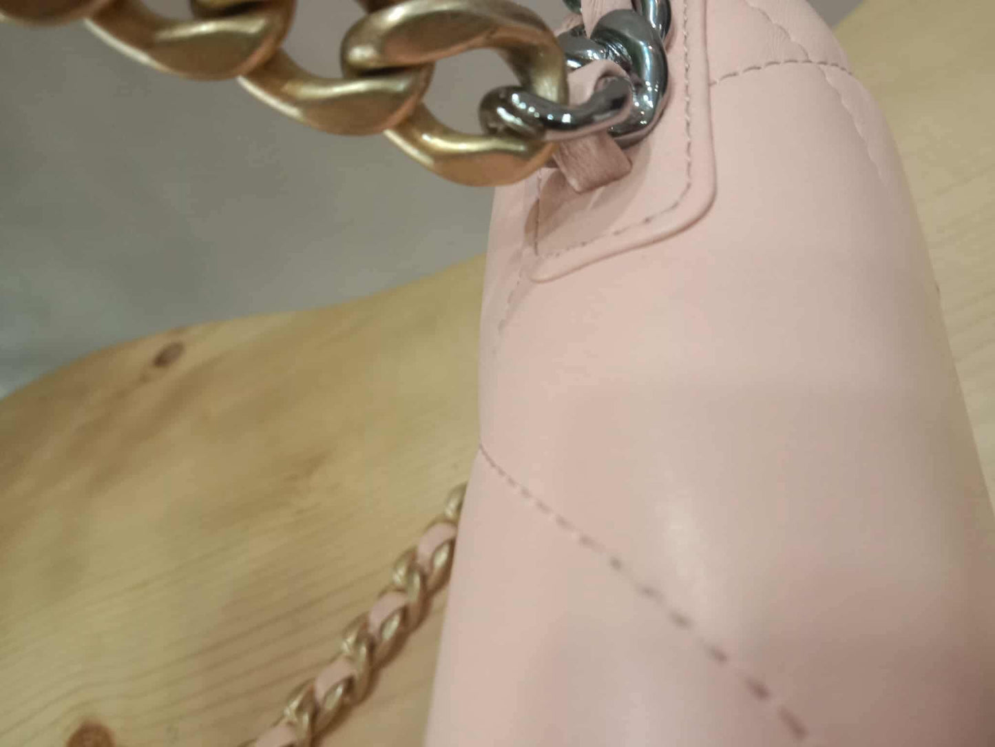 Chanel 19 Wallet on Chain Peach in Quilted Lambskin Microchipped