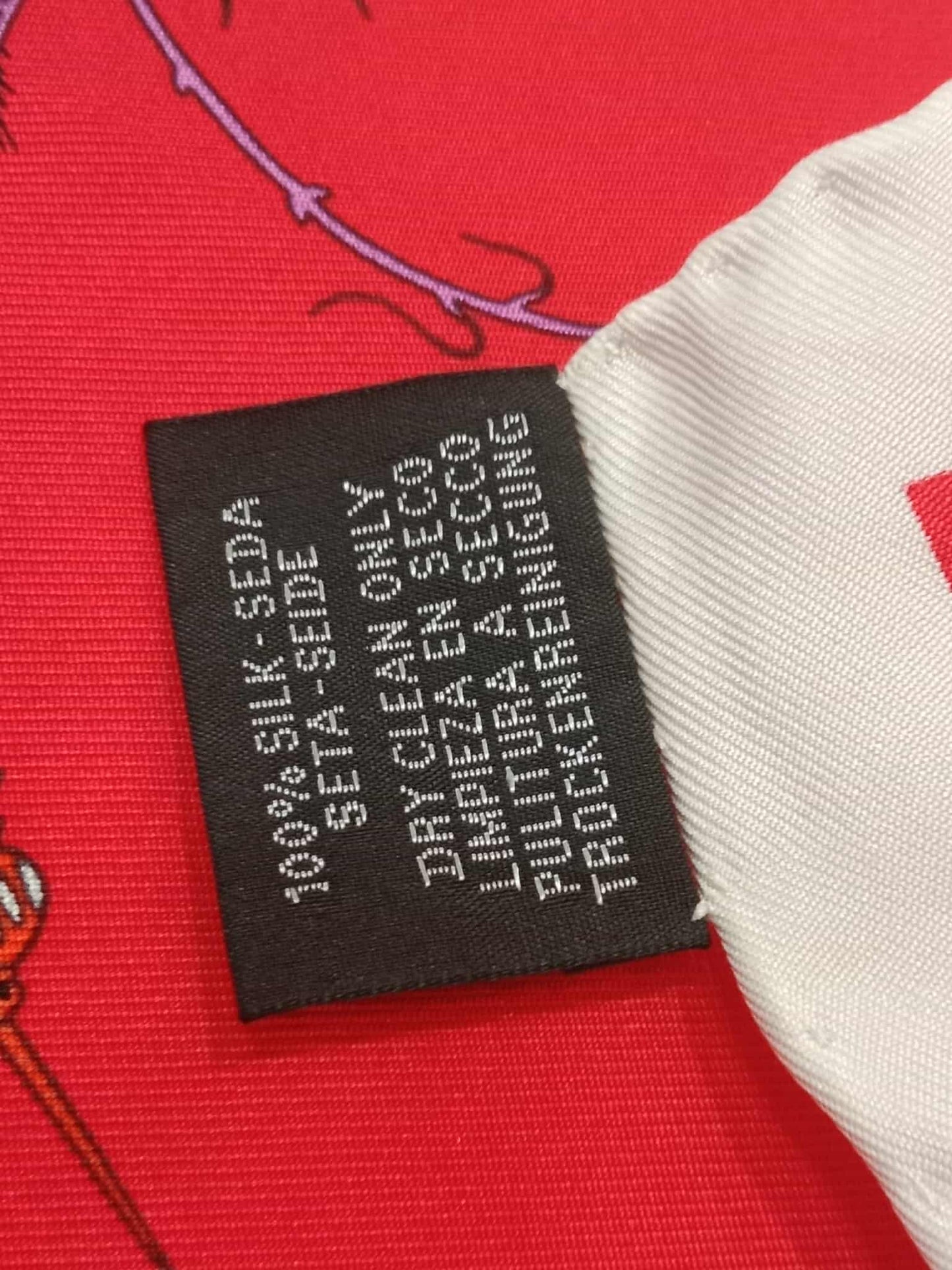 Hermes Scarf in the "La Folle Parade" Design