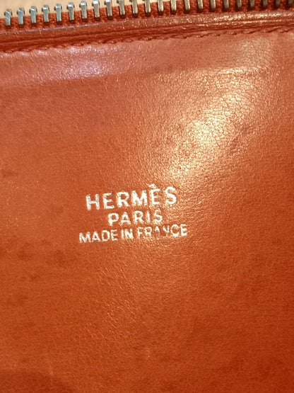 Hermes Bolide 31 Orange Clemence Stamp H Square 2004